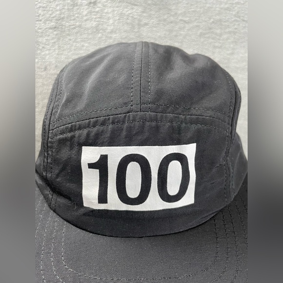 100 Thieves Nylon Hat 5 Panel New With Tags Adjustable Buckle Nylon Strap Black - Picture 3 of 11